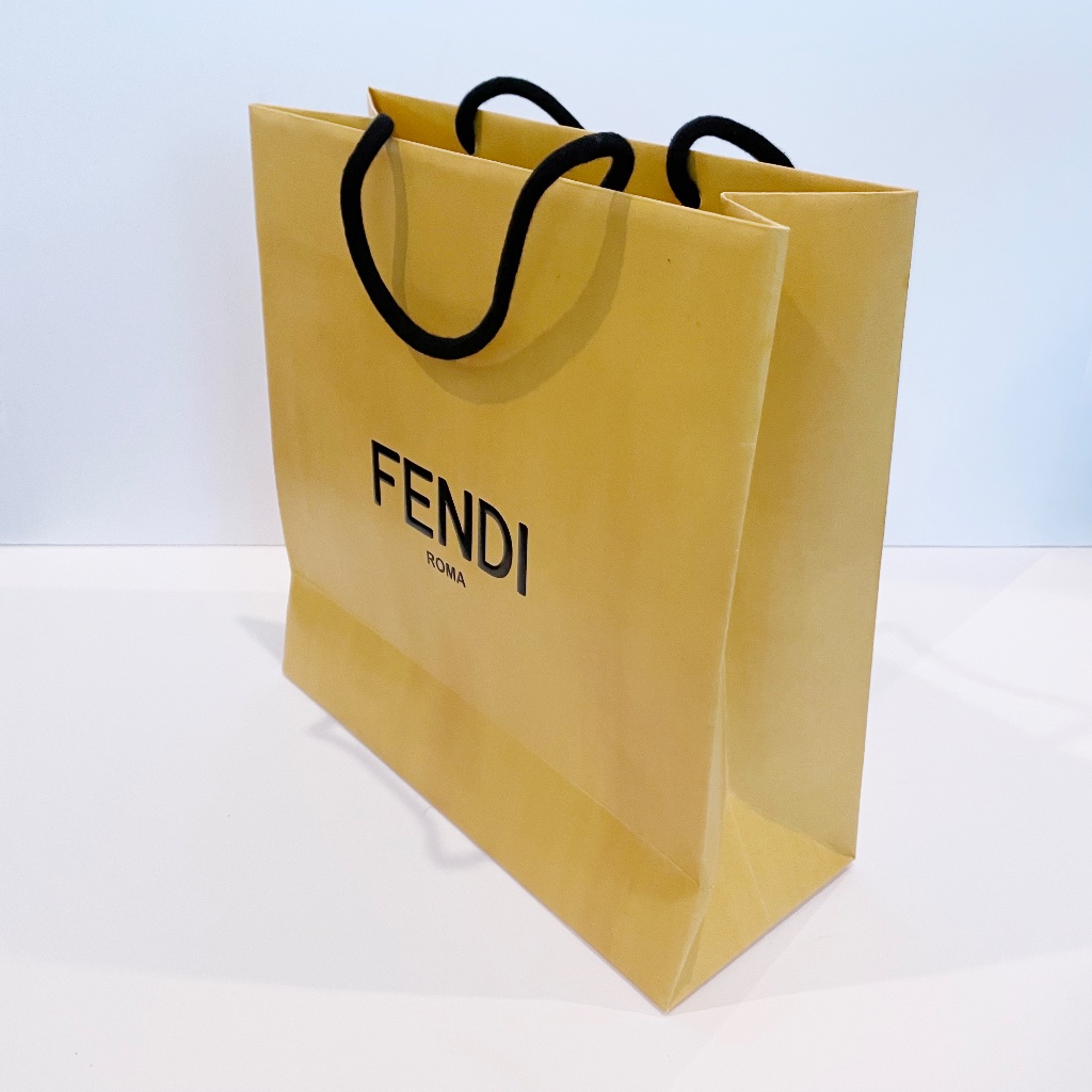 Authentic Fendi Medium Paper Shopping Bag Empty